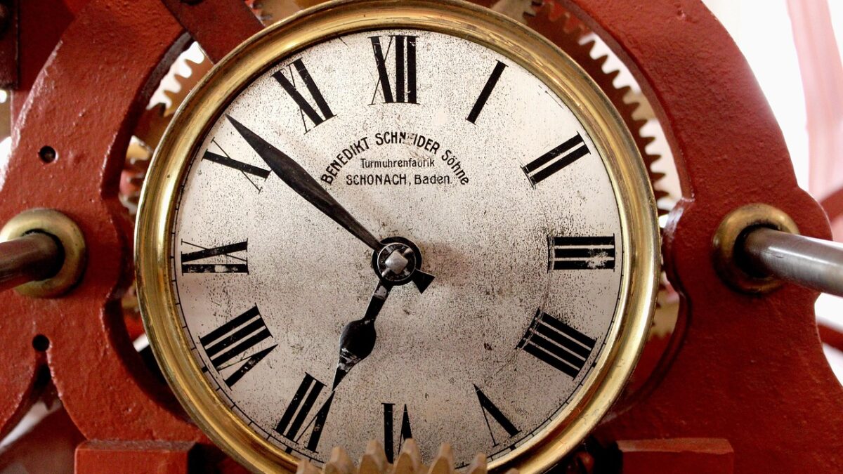 binary clock data stream
