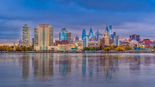 How do Philadelphia sunset times change throughout the year?