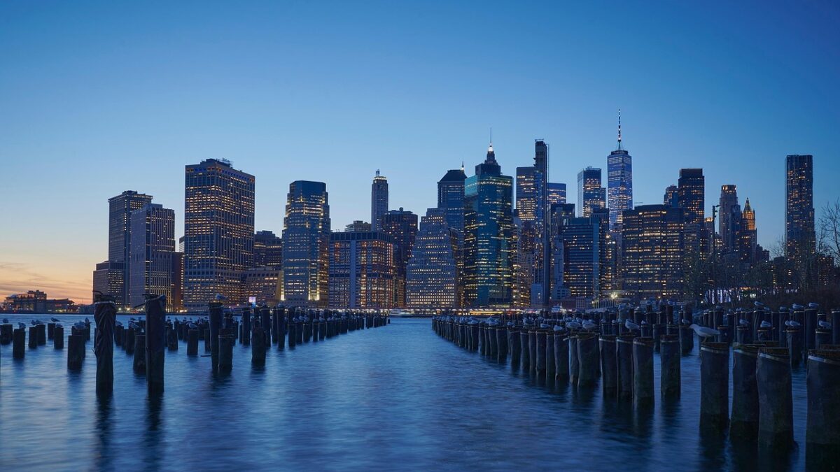 NYC sunset skyline