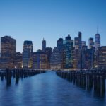 NYC sunset skyline