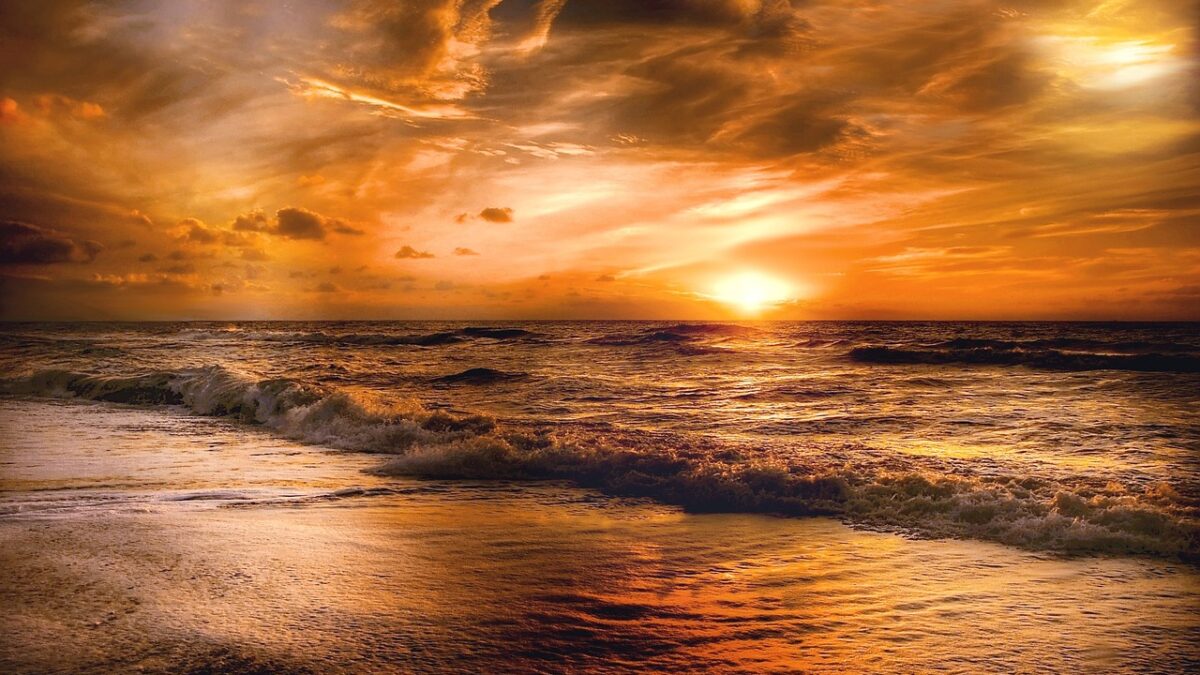 sunset horizon