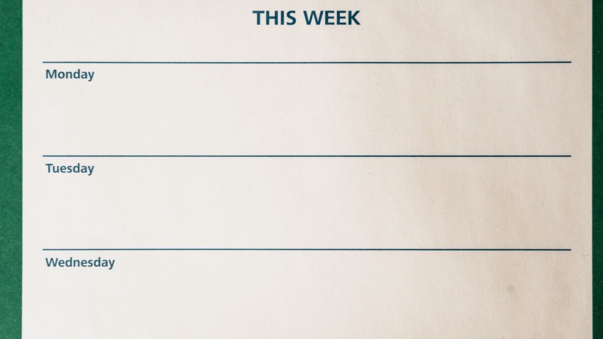 10 week planning calendar